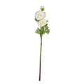 Floral Real Touch Triple Bloom Ranunculus White Single