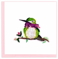 Quilling Card | Calliope Hummingbird