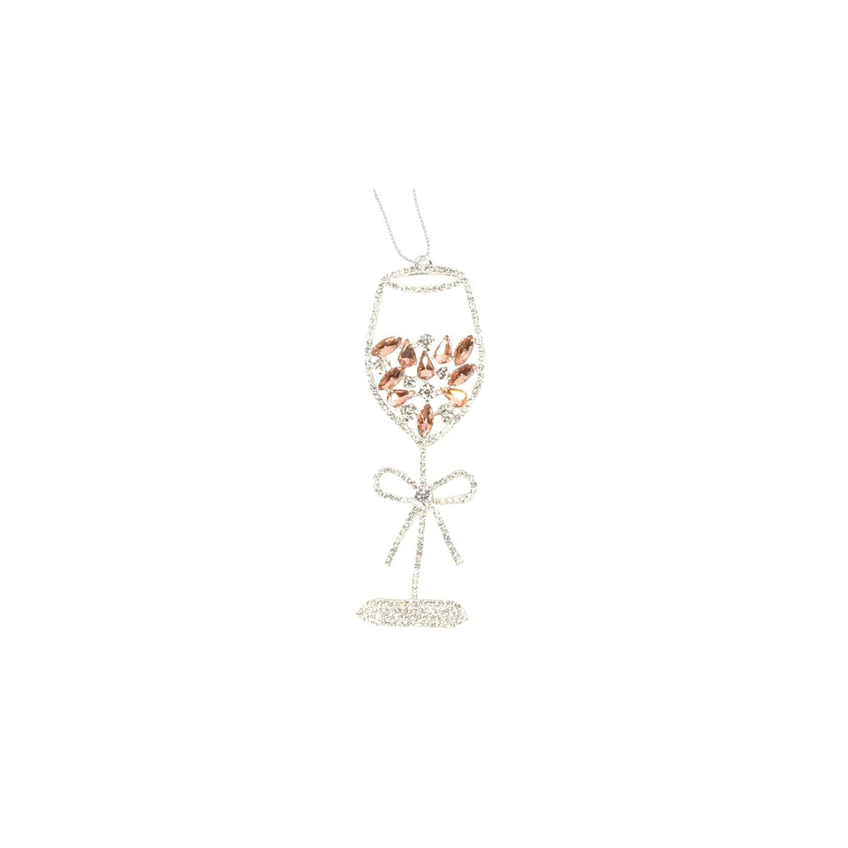Ornament Wine Gem Rose HRM