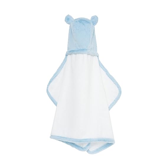 Little Giraffe | Baby Blue Hooded Towel