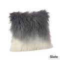 Slate Ombre Lamb Fur Pillow