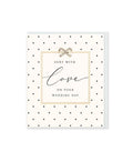 Mad Dots Sent With Love On Your Wedding Day Card