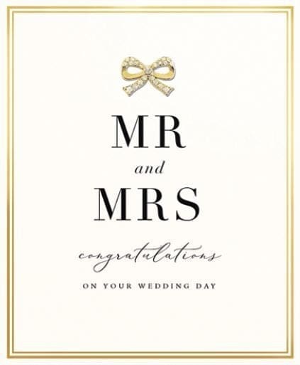 Mad Dot Mr & Mrs Wedding Card