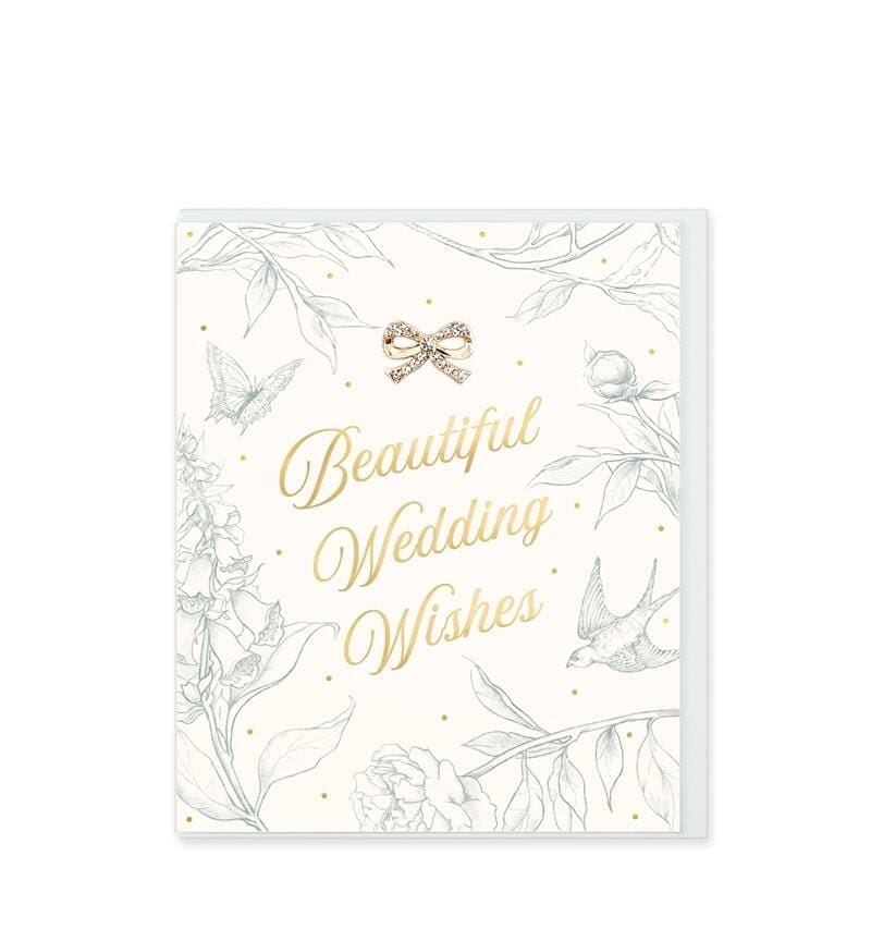 Mad Dots Beautiful Wedding Wishes Card