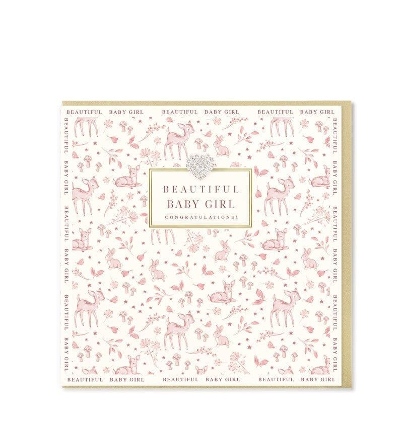Mad Dots Beautiful Baby Girl Card