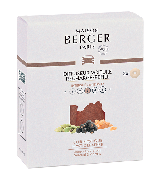 Car Diffuser Refill Mystic Leather Maison Berger