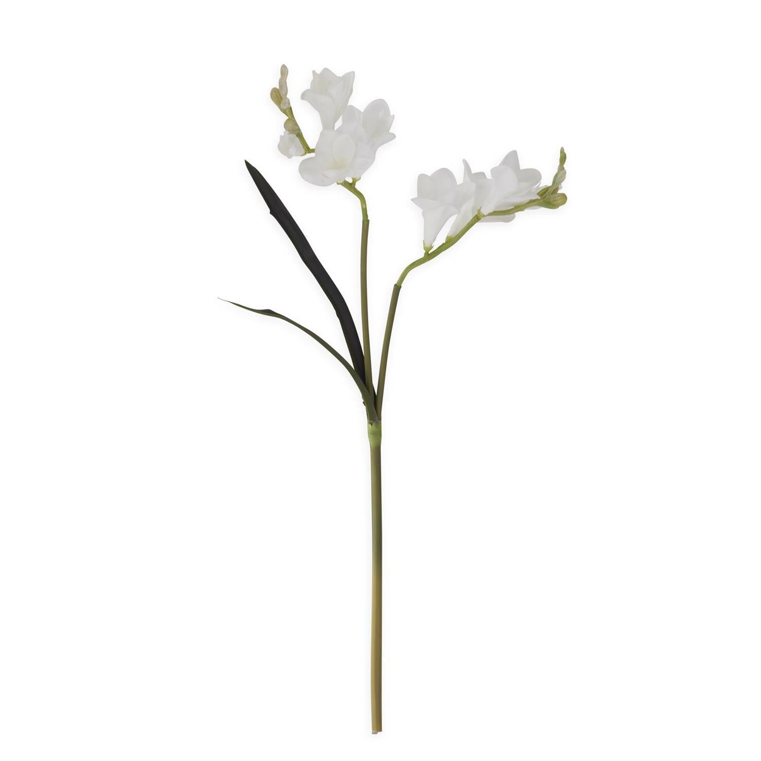 Real Touch 21" Freesia Stem White
