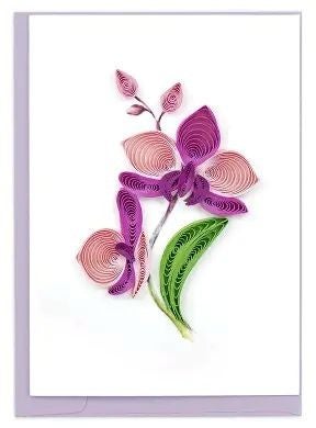 Quilling Card | Orchid Flower Mini Gift Enclosures