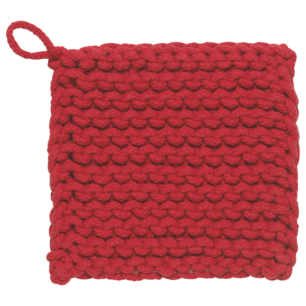 Knit Potholder - Chilli