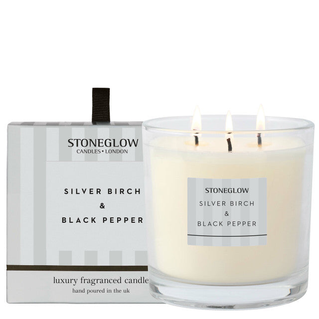 Stoneglow | Silver Birch & Black Pepper Candle