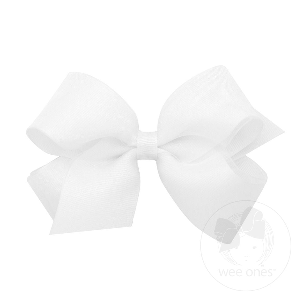 Baby Hair Bow - Medium Organza Overlay