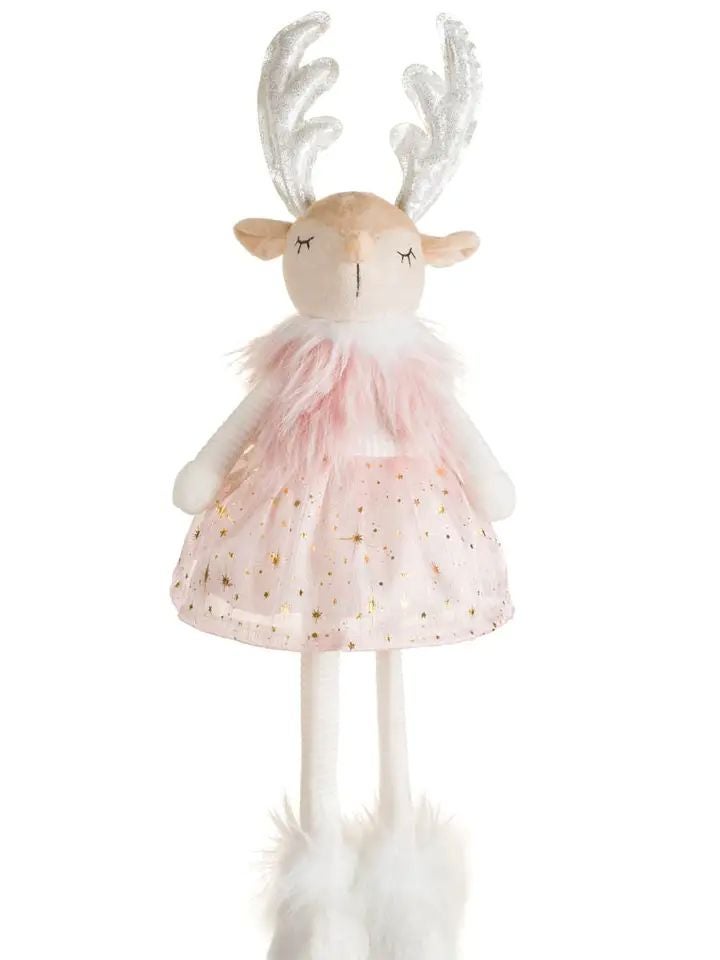 21" Blush Deer Girl in Starlight Dress