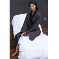 Microfiber Charcoal Shimmer-Lined Unisex Robe
