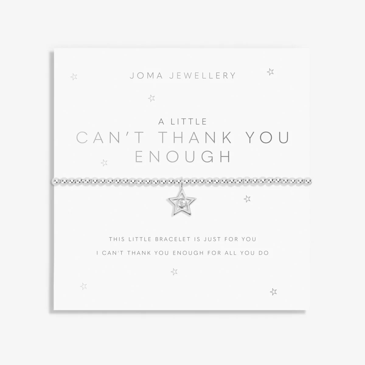 A Littles & Co | Can't Thank You Enough Bracelet - Silver