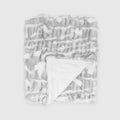 Mallo Faux Fur Throw - Grey & White