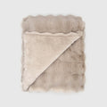 Cubby Faux Fur Throw - Sand