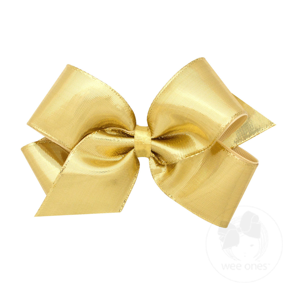 Metallic Hair Bow - Silver, Gold & Copper