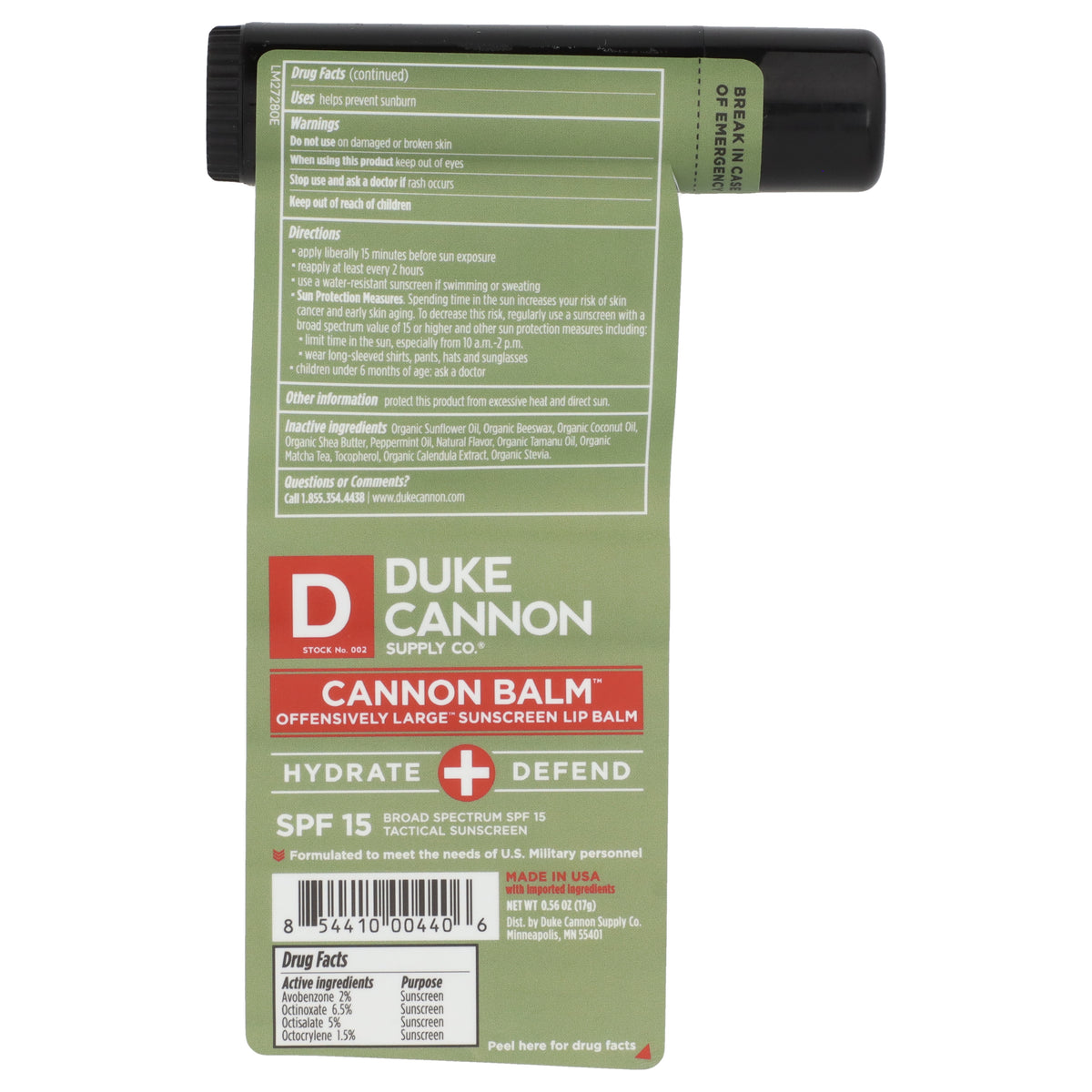 Duke Cannon | Cannon Balm Cool Mint SPF 15