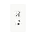 Love Food Napkins - Black