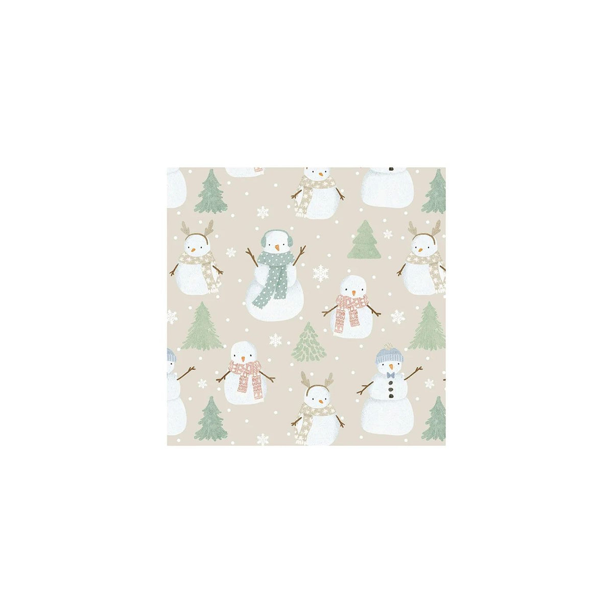 Winter Snowman Lunch Napkin HRM