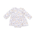 Dress Floral Deer Long Sleeve Ruffle Bodysuit Angel Dear