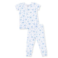Blue Bows Top & Pant Ruffle Long Sleeve