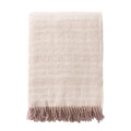 100% Wool Throw - Soft Pink