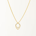 Lover's Tempo | Aria Clear Gold Necklace