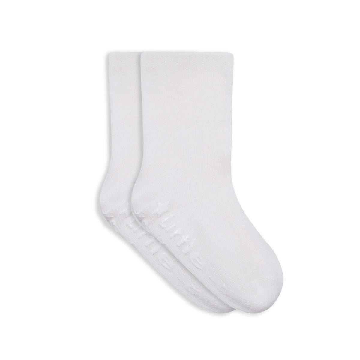 Baby Classic Non-Slip Socks - White 0–3 Months