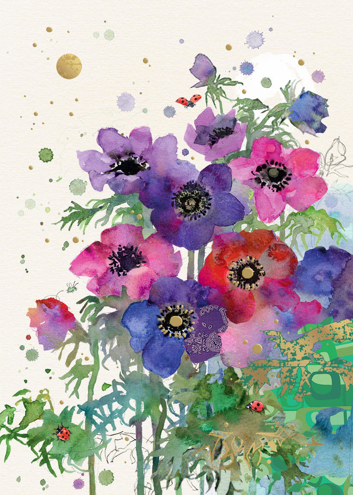 Anemones Pinks Card