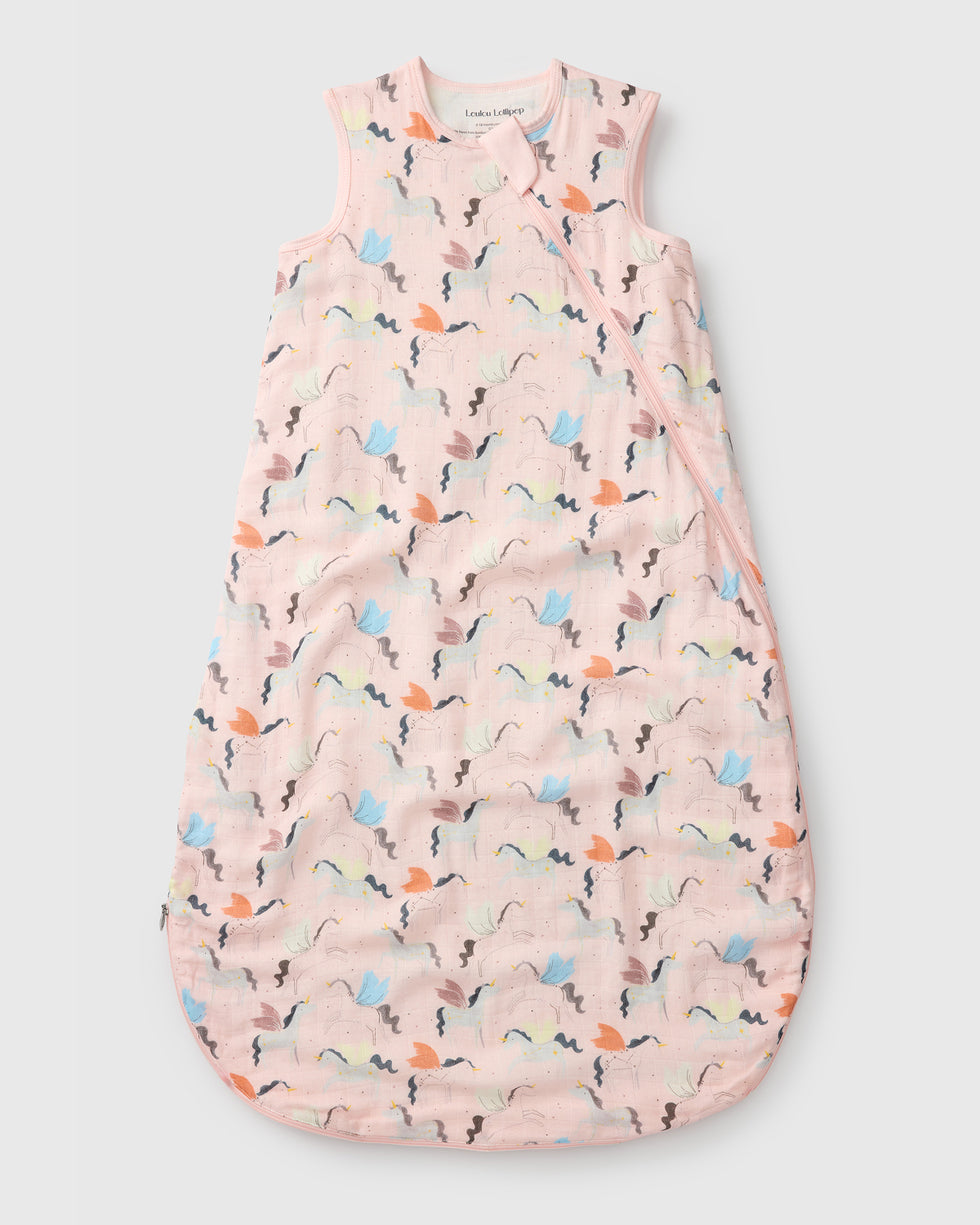 Loulou Lollipop | Unicorn Ballet Muslin Sleep Bag Size 6-18 Months