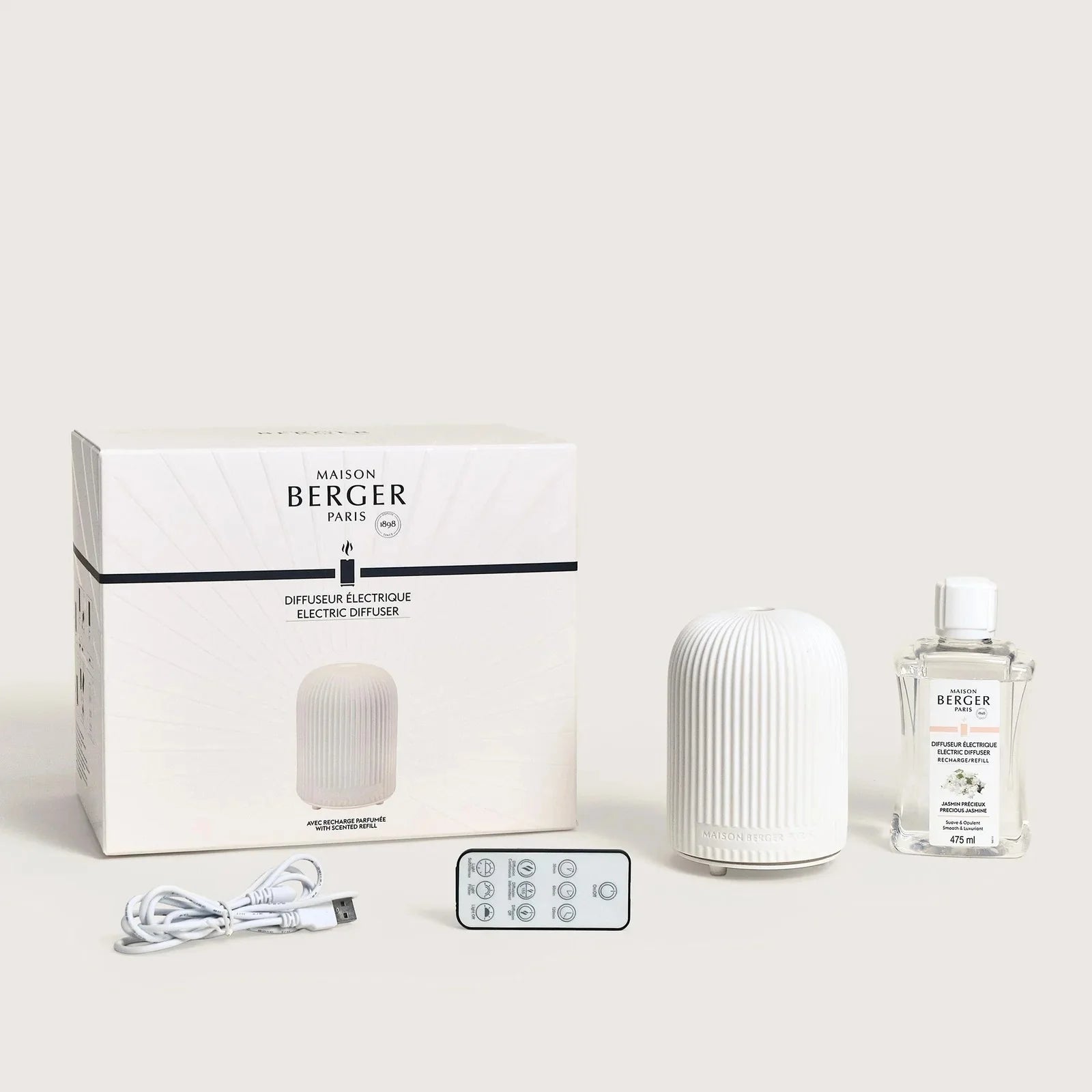 Maison Berger | White Dome Mist Diffuser Gift Set with Zest of Verbena