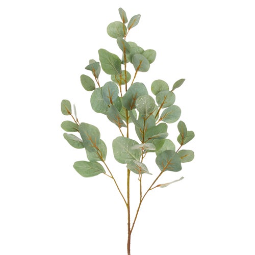 Eucalyptus Spray Glittered 34"