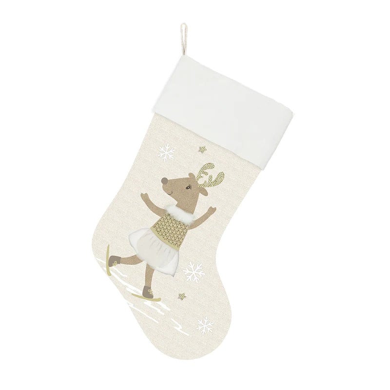 Stocking Skating Reindeer Mon Ami