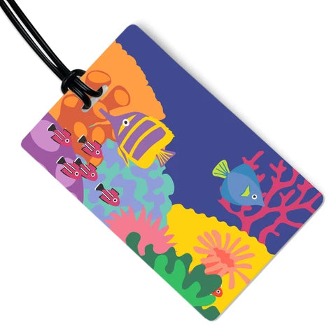 R. Nichols | Coral Reef Luggage Tag