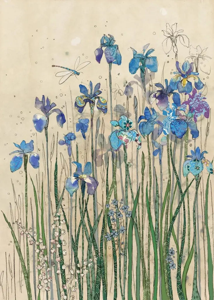 Blue Iris Card