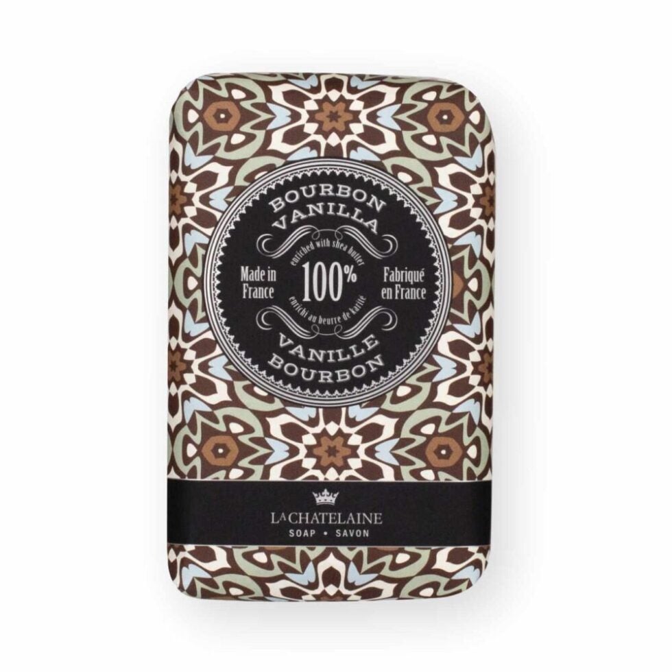 Luxury Hand Wrapped Mens' Soap Bourbon Vanilla La Chatelaine