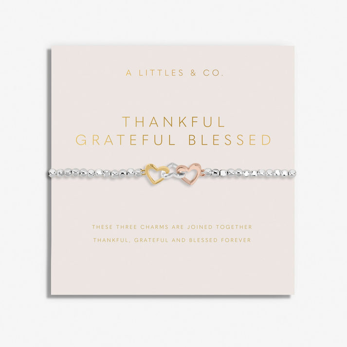 A Littles & Co | Forever Yours Thankful Grateful Blessed Trio Bracelet