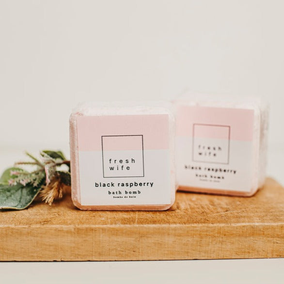 Bath Bomb Black Raspberry - Fresh Wife Soap Company