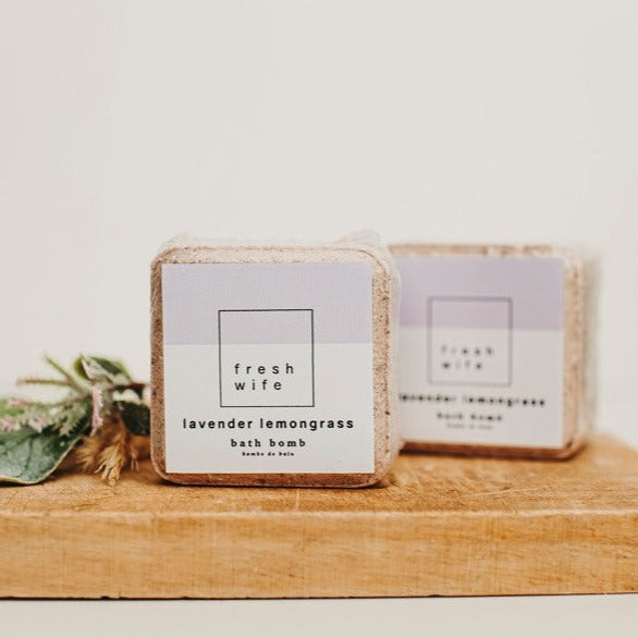 Bath Bomb Lavender Lemongrass - Fresh Wife Soap Company