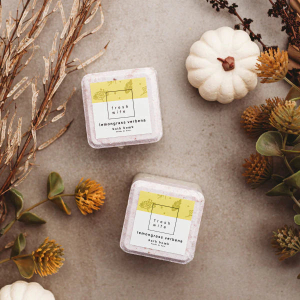 Bath Bomb Lemongrass Verbena - Fresh Wife Soap Company