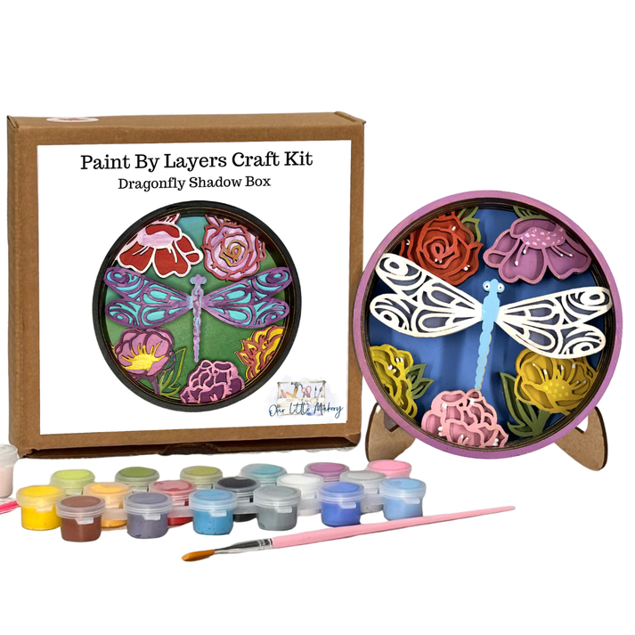 Dragonfly Shadowbox Craft Kit
