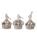 Resin Crowns W/ Birds Assorted