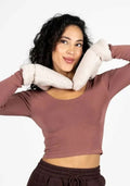 Gloves Teddy Mittens Ivory