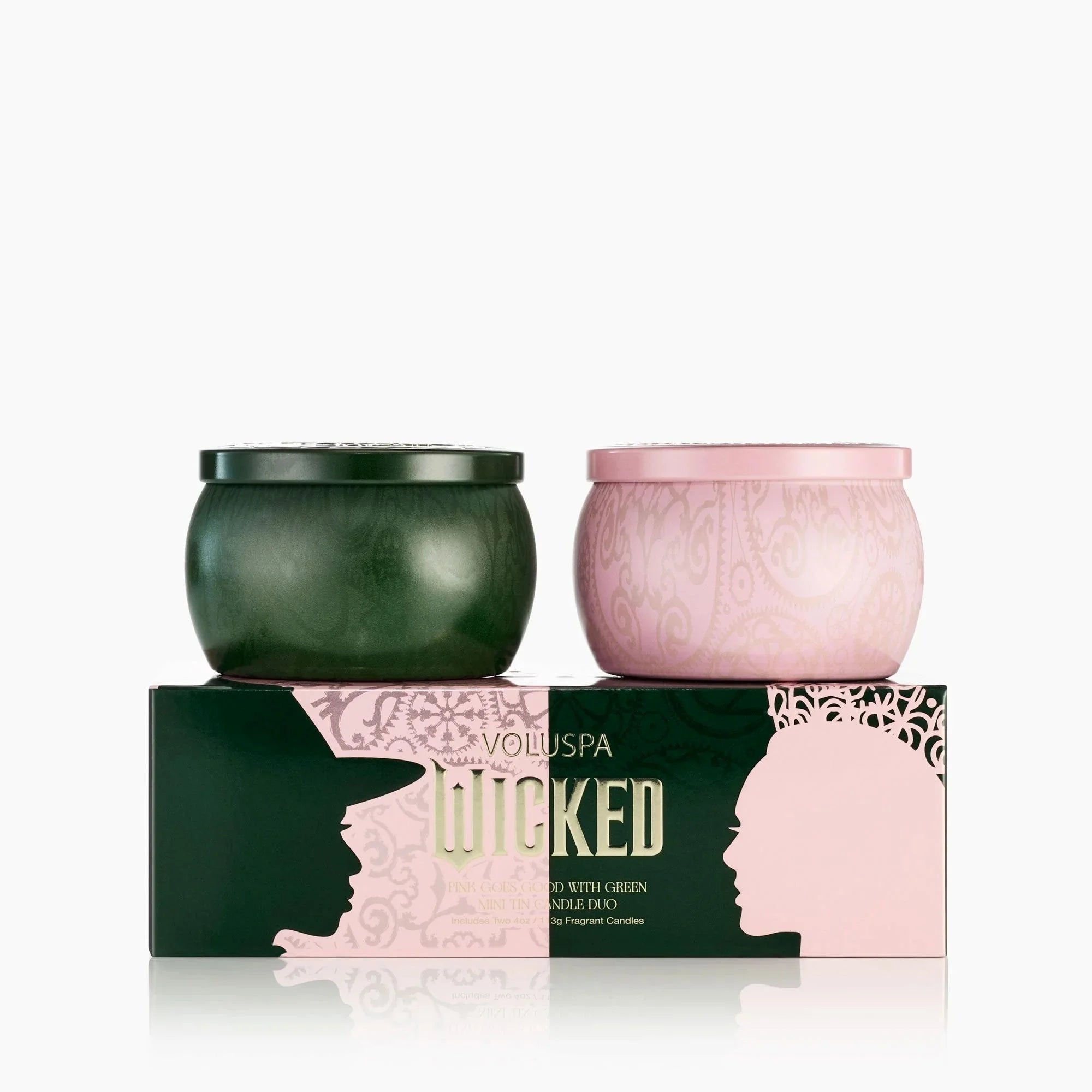 Voluspa | Wicked Perfectly Pink Mini Tin Candle Set