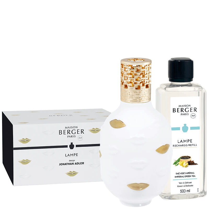 Maison Berger | Jonathan Adler Muse Gold Lips Lamp Gift Set