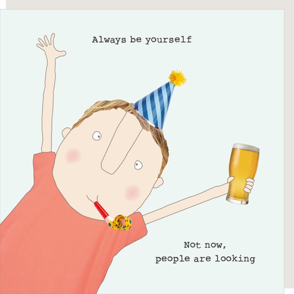 Not Now Boy Greeting Card | Rose Made A Thing