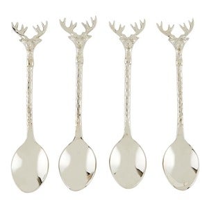 Silver Stag Spoon Set of 4