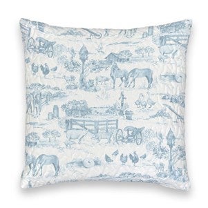 Ida Mae | Aledo Blue Euro Sham