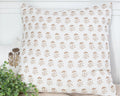 Mud Pie | Neutral Block Flower Bulb Print Pillow